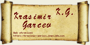 Krasimir Garčev vizit kartica